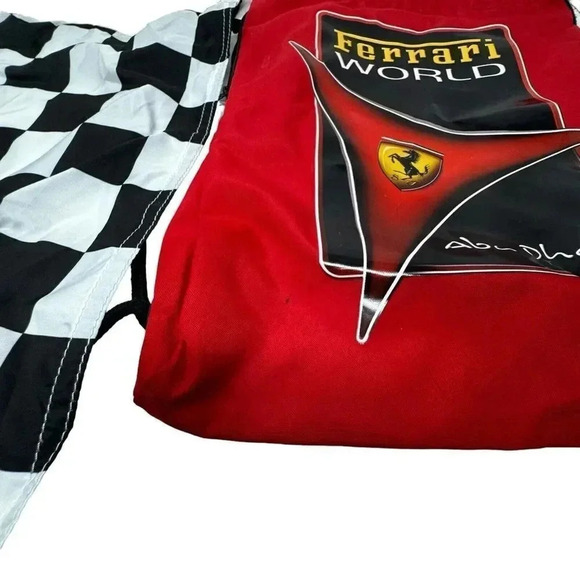 Ferrari World Abu Dhabi backpack cinch sac bag red - Picture 5 of 11